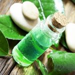 26046273 - essential oil bottle.tea tree essence for aromatherapy